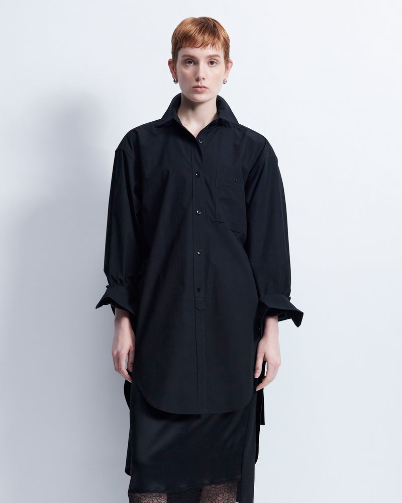 Alex - Cotton Broadcloth in Black - view 1