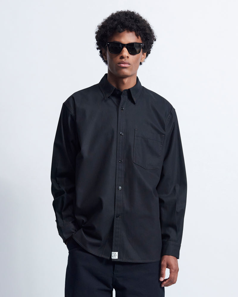 Billie - High Twist Gabardine in Black - view 1