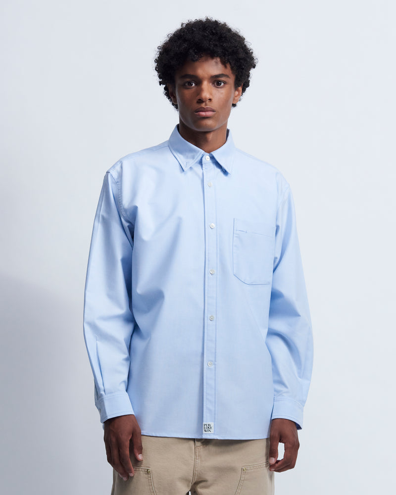 Billie - High Twist Oxford in Light Blue - view 1