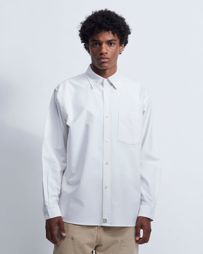Billie - High Twist Oxford in Optic White - view 1