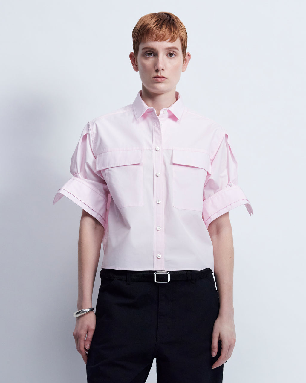 Fanny - Cotton Poplin in Pale Pink - view 1