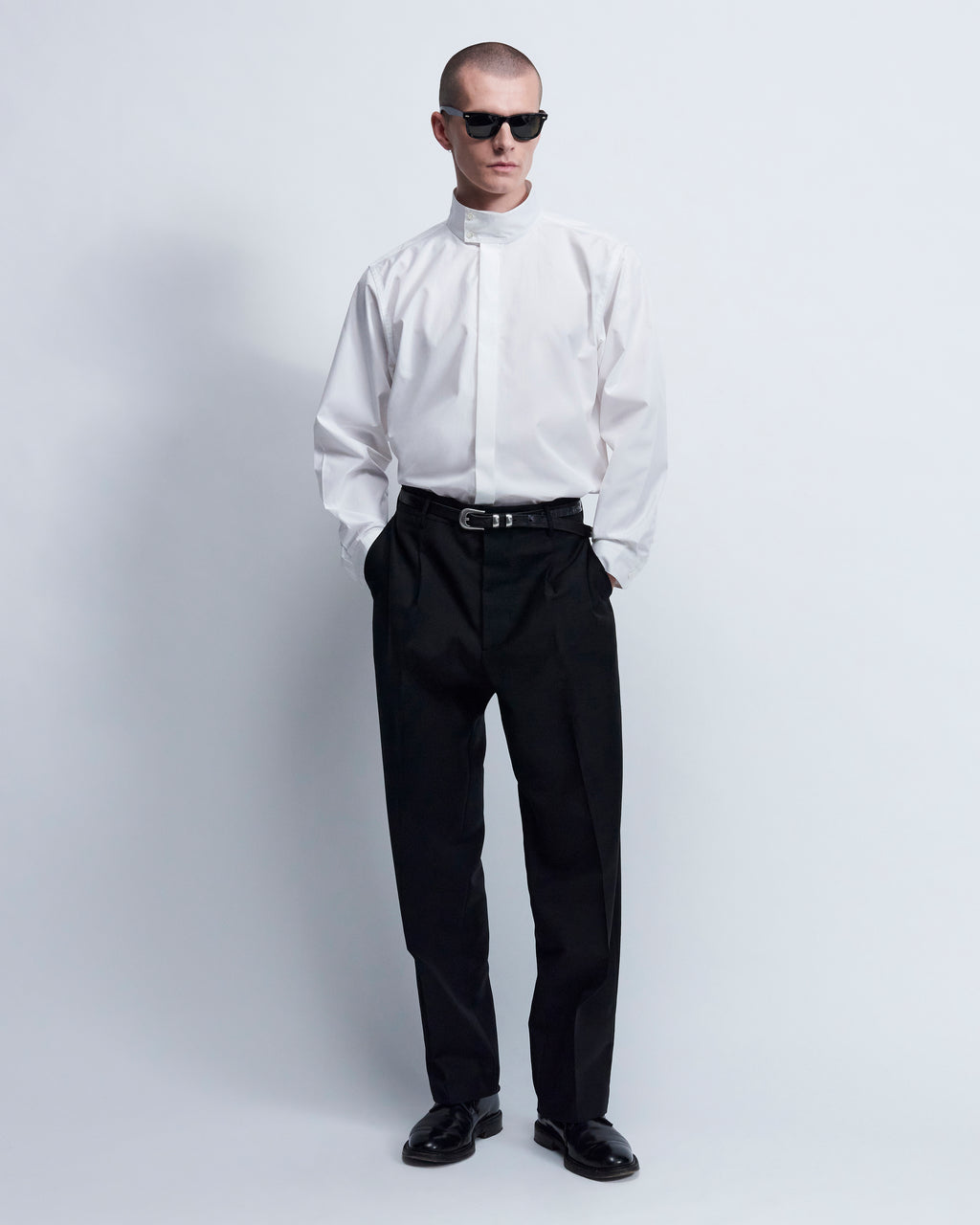 Harrington - Cotton Poplin in Optic White - view 1