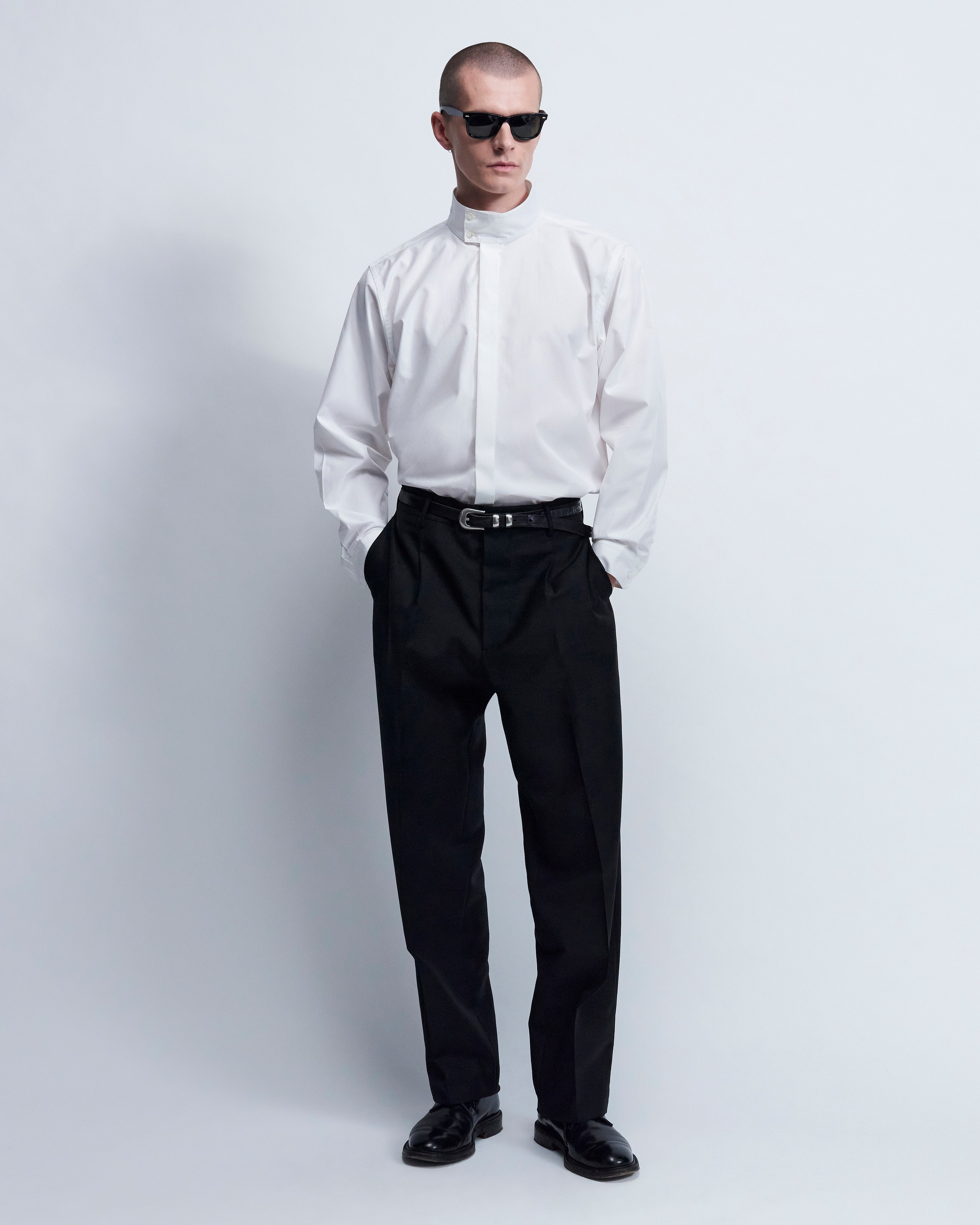 Harrington - Cotton Poplin in Optic White - view 1