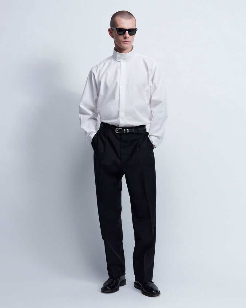 Harrington - Cotton Poplin in Optic White - view 1