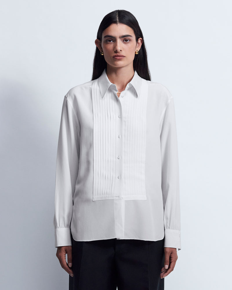 Justine - Silk Habotai in Ivory - view 1