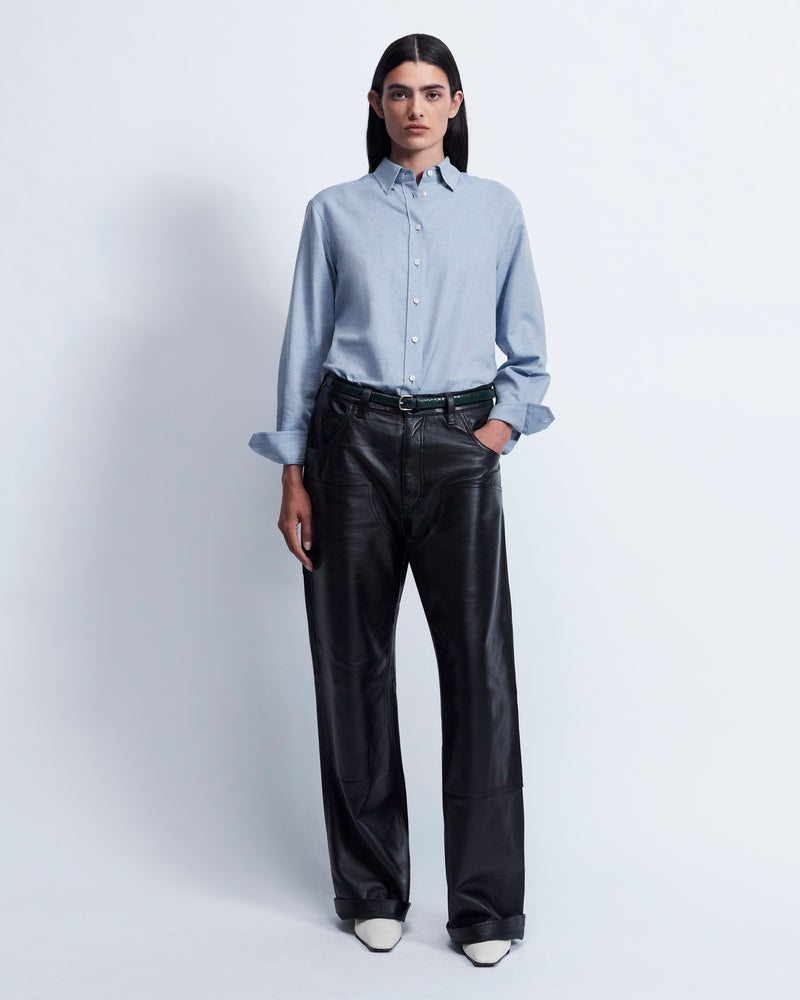 Lillian - Cotton Cashmere in Chambray Blue - view 1