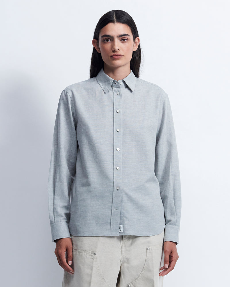 Lillian - Cotton Cashmere in Heather Grey - view 1