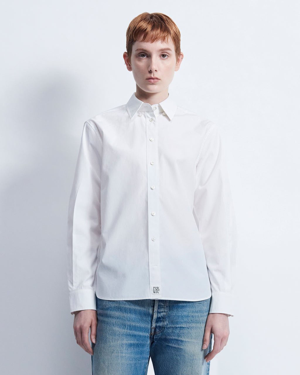 Lillian - Cotton Poplin in Optic White - view 1