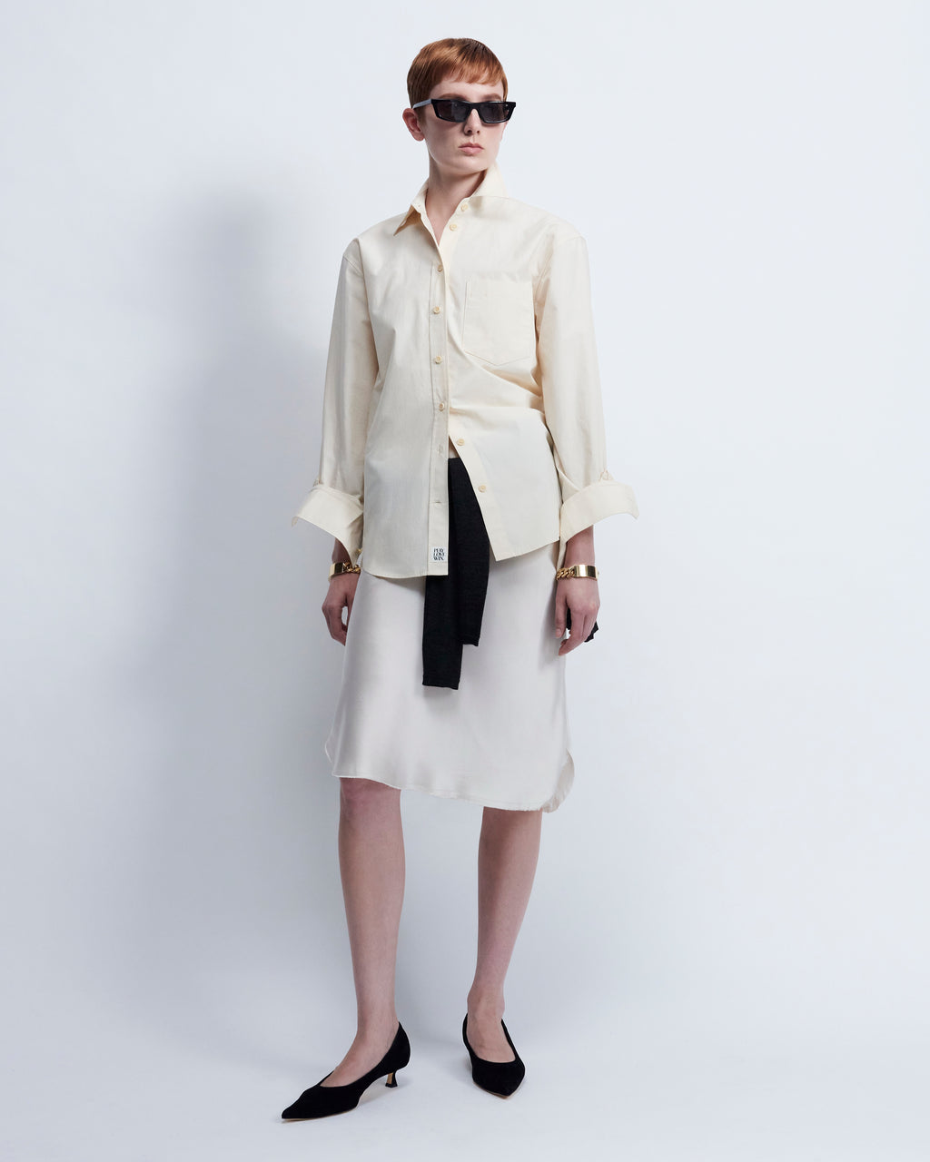 Maria - Cotton Broadcloth in Biscuit Yellow - view 1