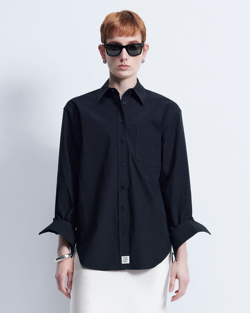Maria - Cotton Broadcloth in Black - view 1