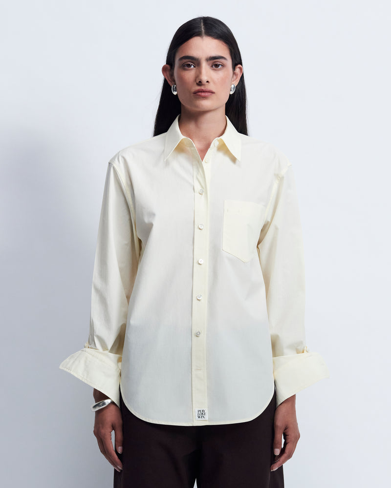 Maria - Tencel in Pale yellow - view 1