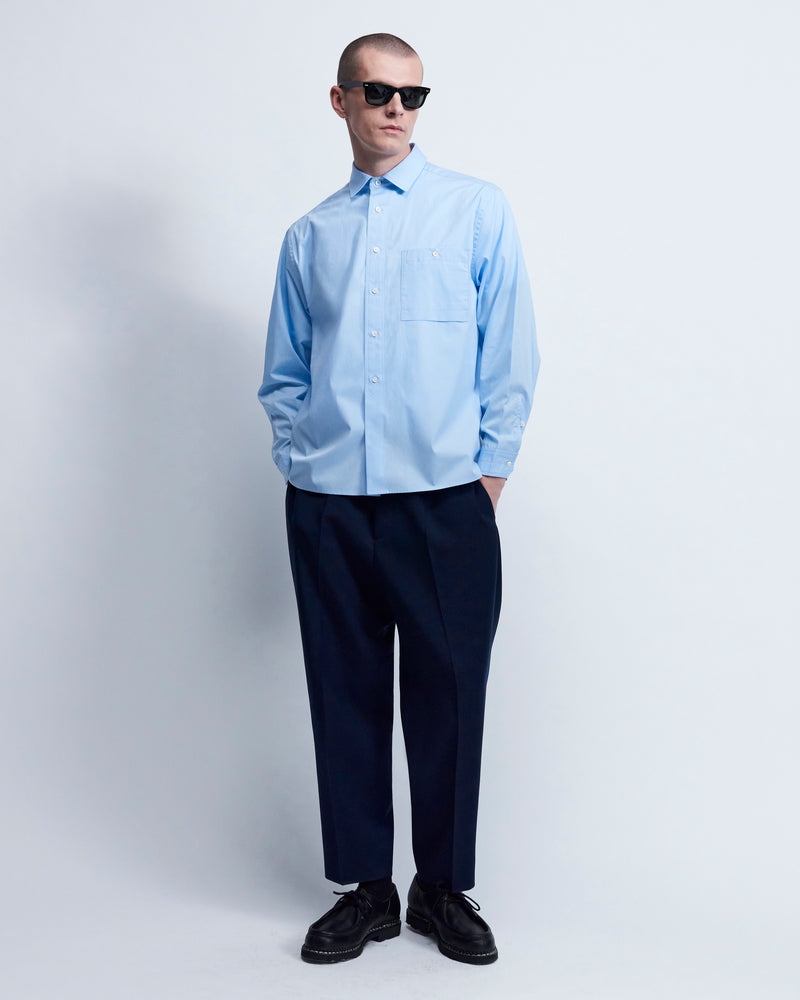 Roy - Cotton Poplin in Sky Blue - view 1