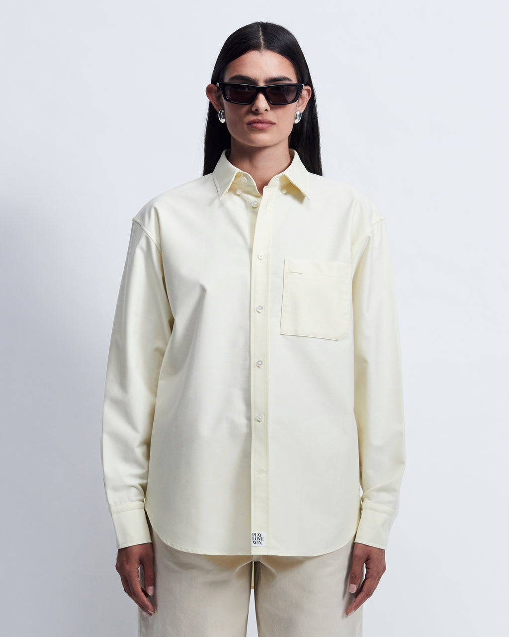 Ruba - High Twist Oxford in Butter Yellow - view 1