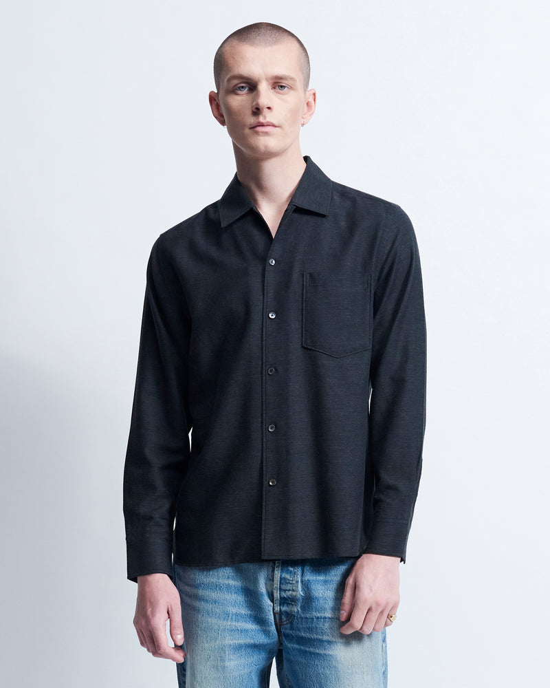 Sam - Cotton Cashmere in Charcoal Grey - view 1