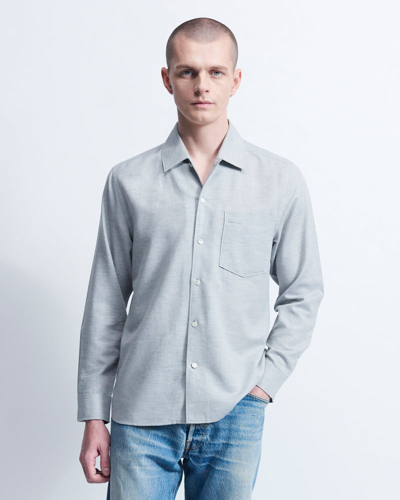 Sam - Cotton Cashmere in Heather Grey - view 1