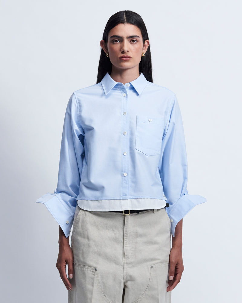 Sophie - High Twist Oxford in Light Blue - view 1