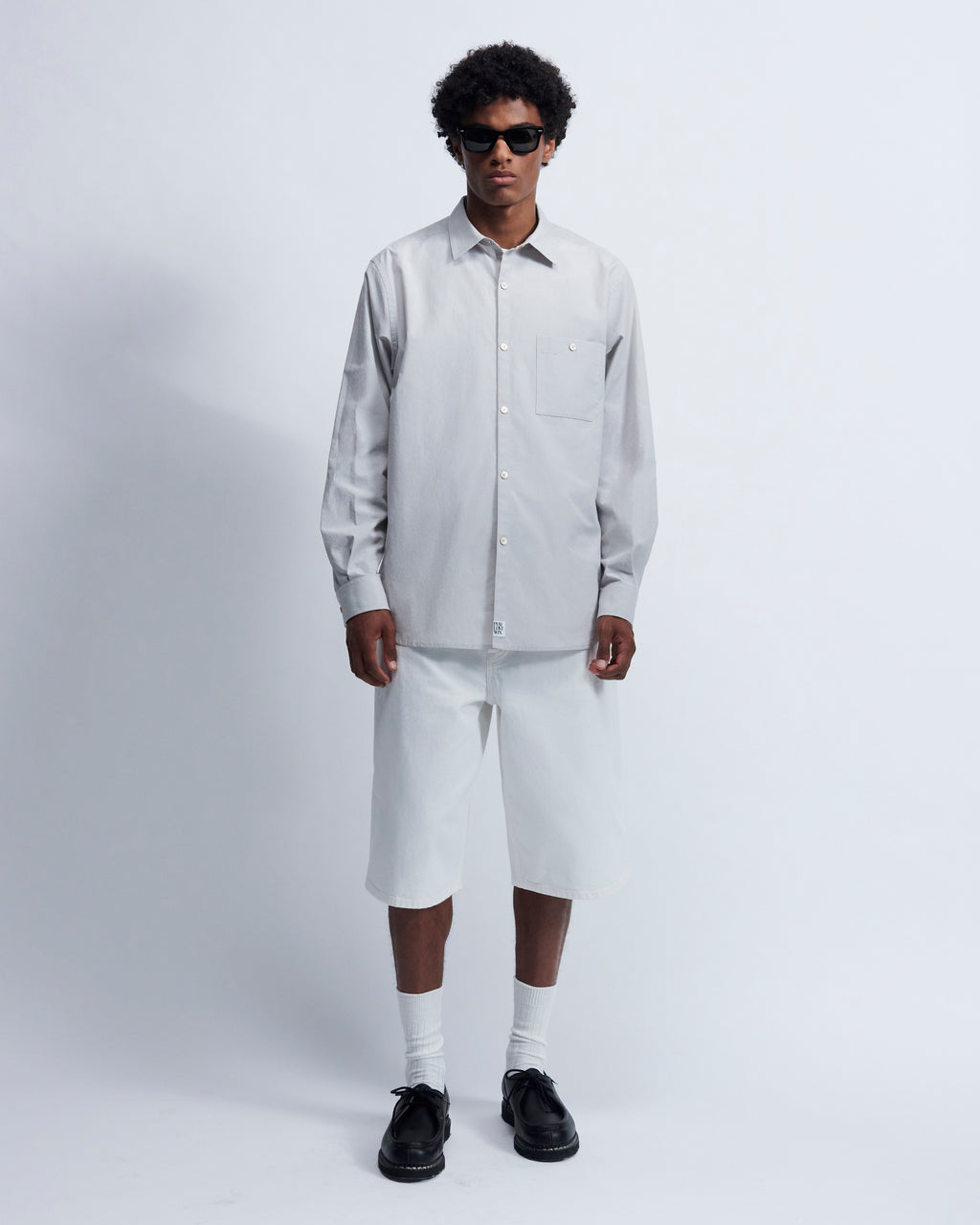 Walter - Breeze Technical Poplin in Fog Grey - view 1