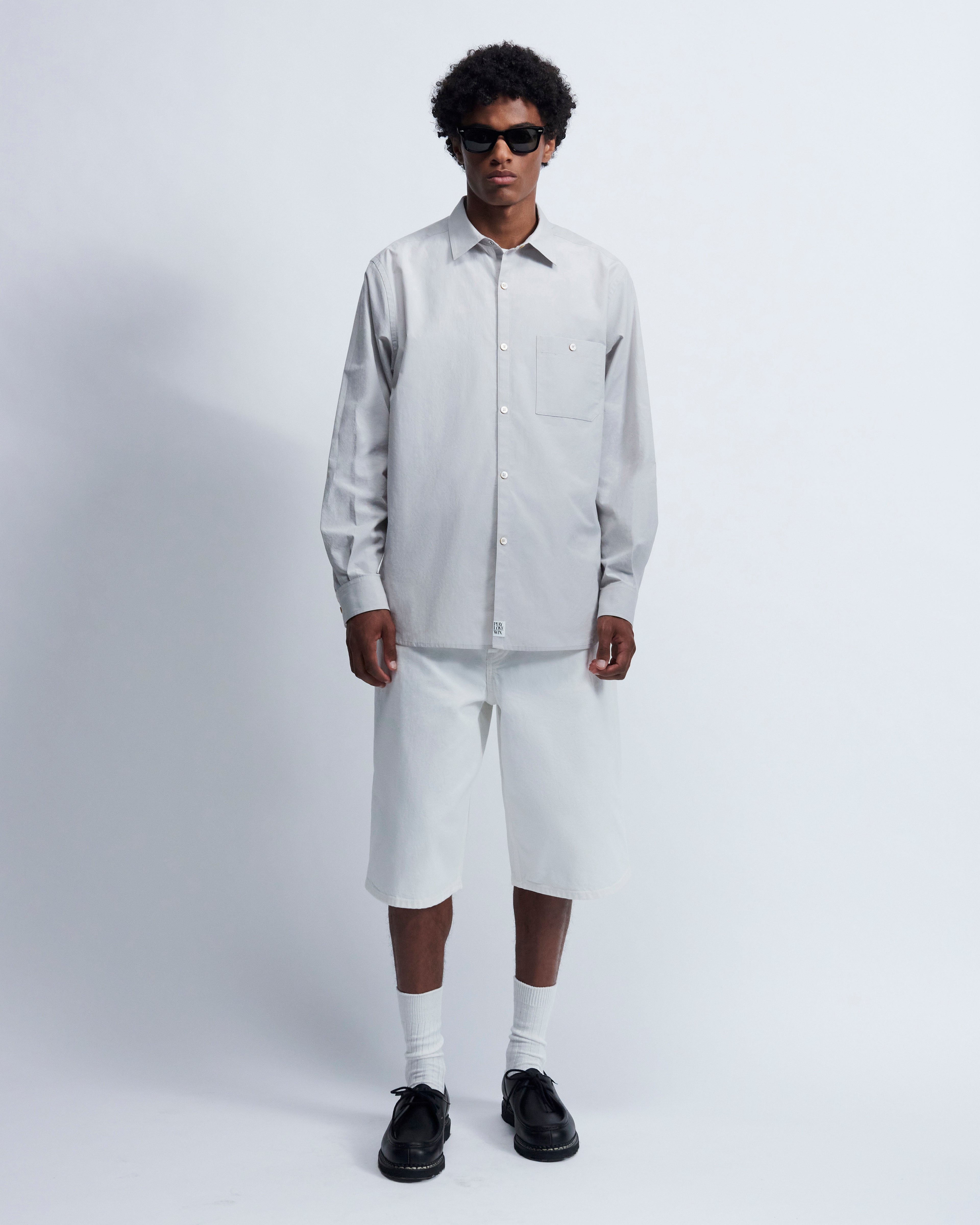 Walter - Breeze Technical Poplin in Fog Grey - view 1