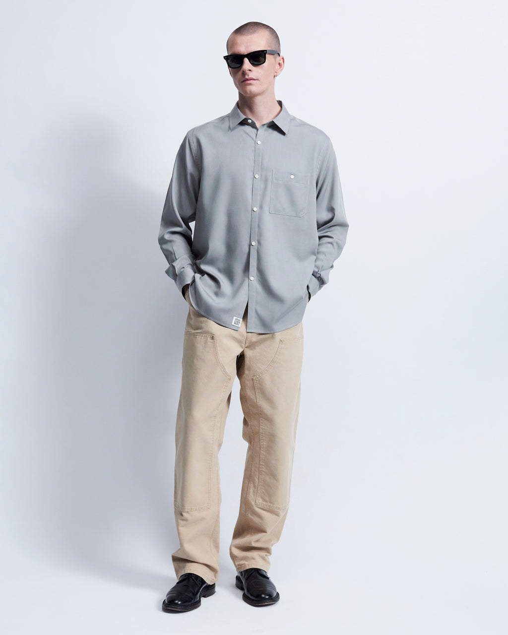 Walter - Tencel in Platinum Grey - view 1