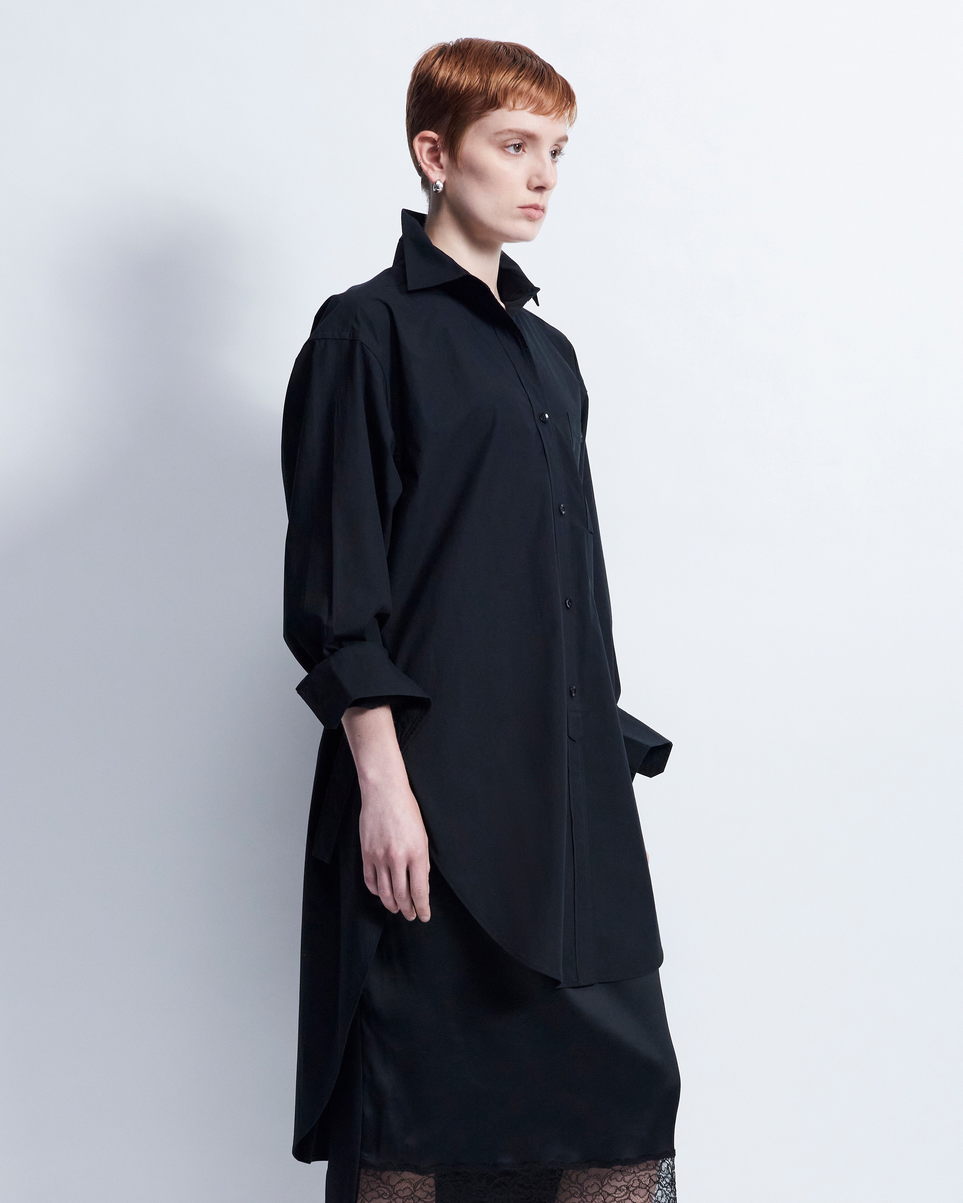 Alex - Cotton Broadcloth in Black - view 2