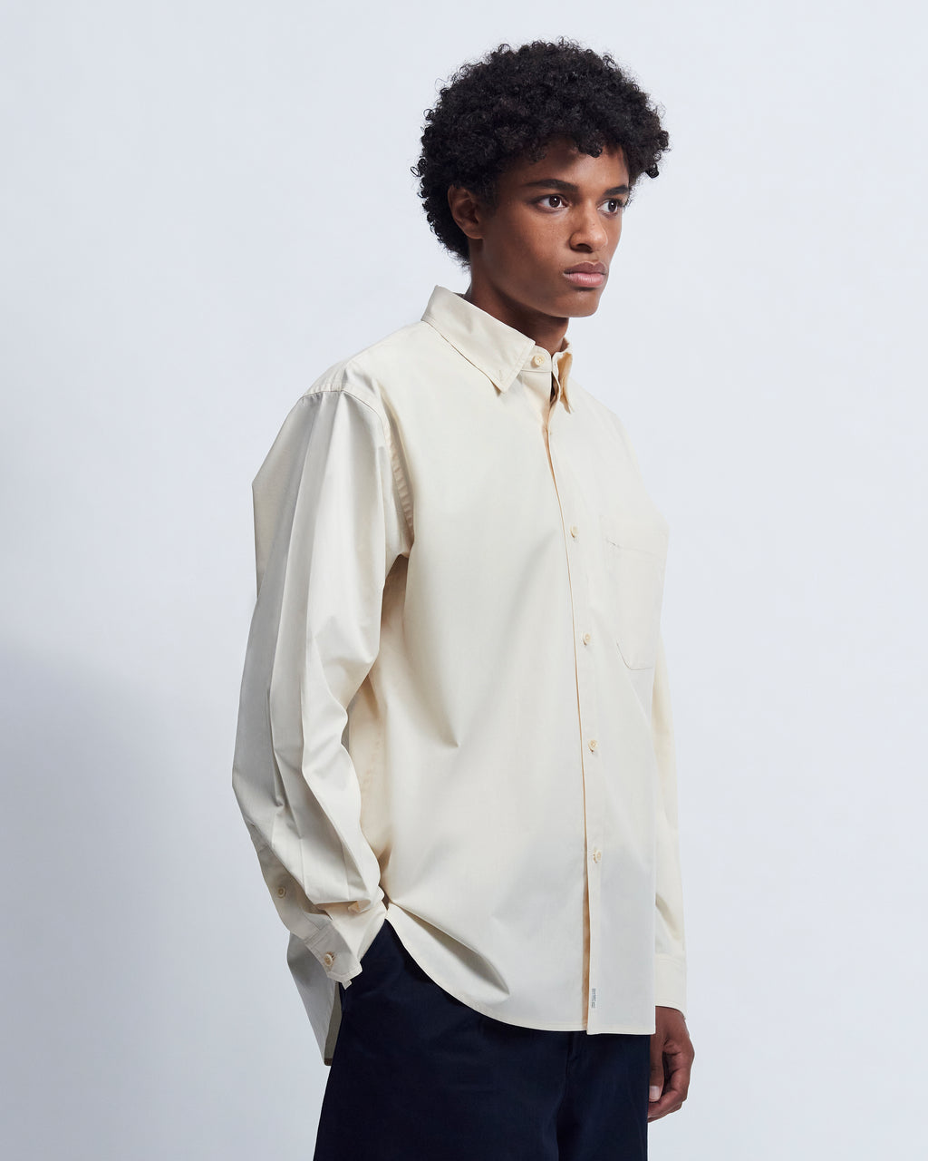 Billie - Cotton Broadcloth in Biscuit Yellow - view 2