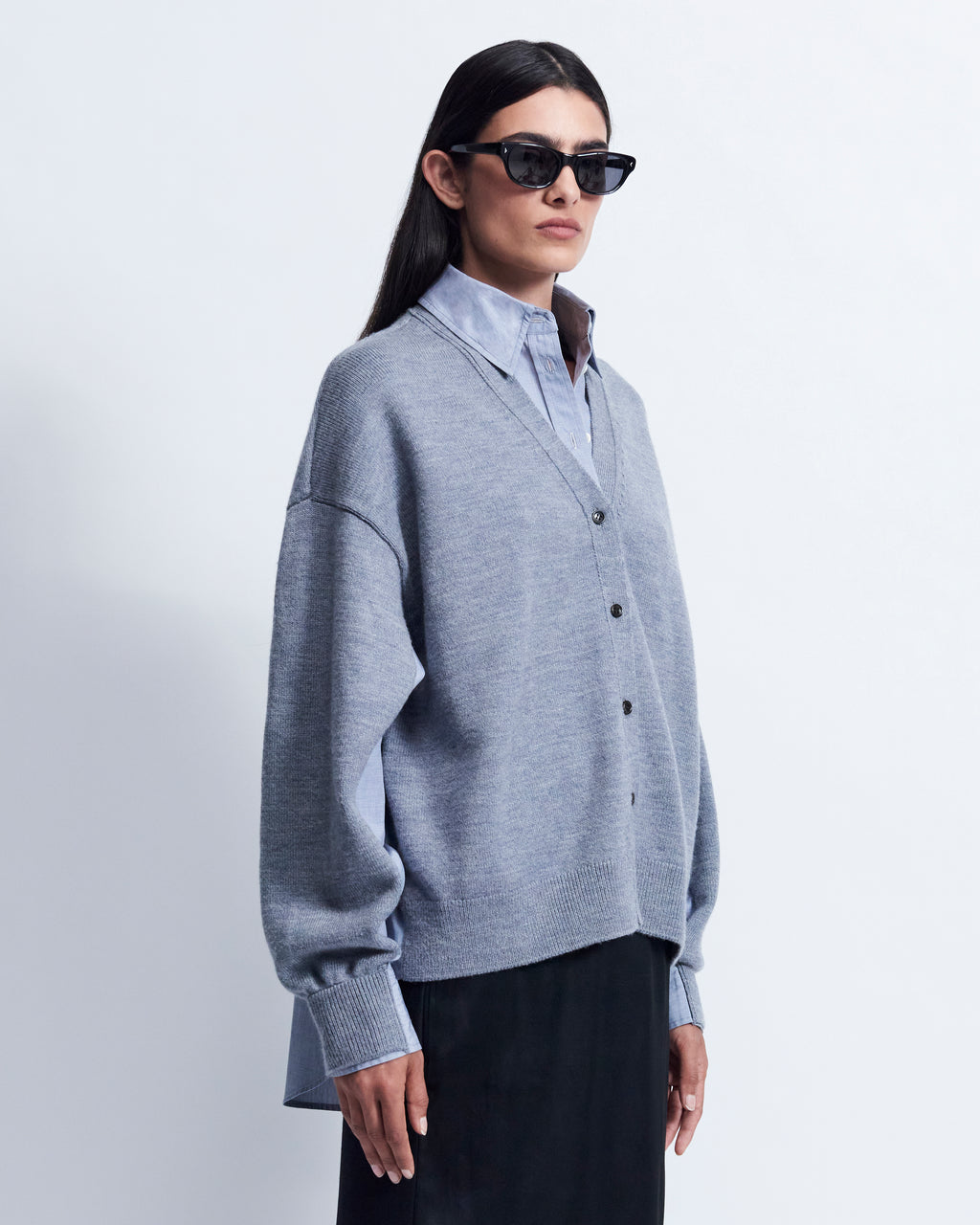Eloise - Merino Wool in Storm Grey / Grey - view 2