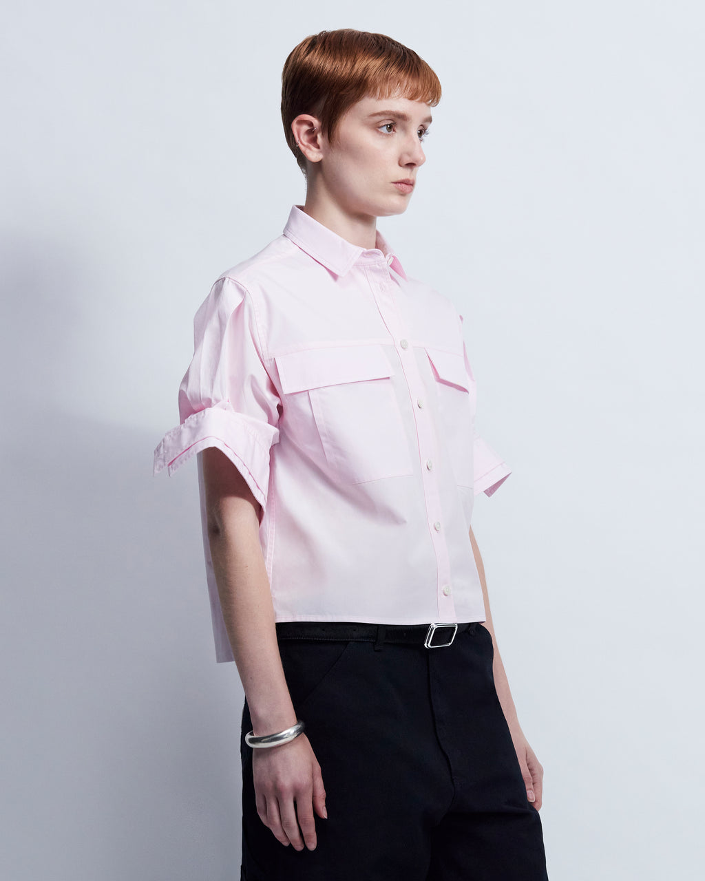 Fanny - Cotton Poplin in Pale Pink - view 2