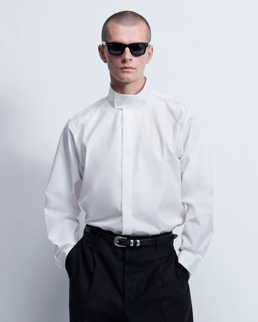 Harrington - Cotton Poplin in Optic White - view 2