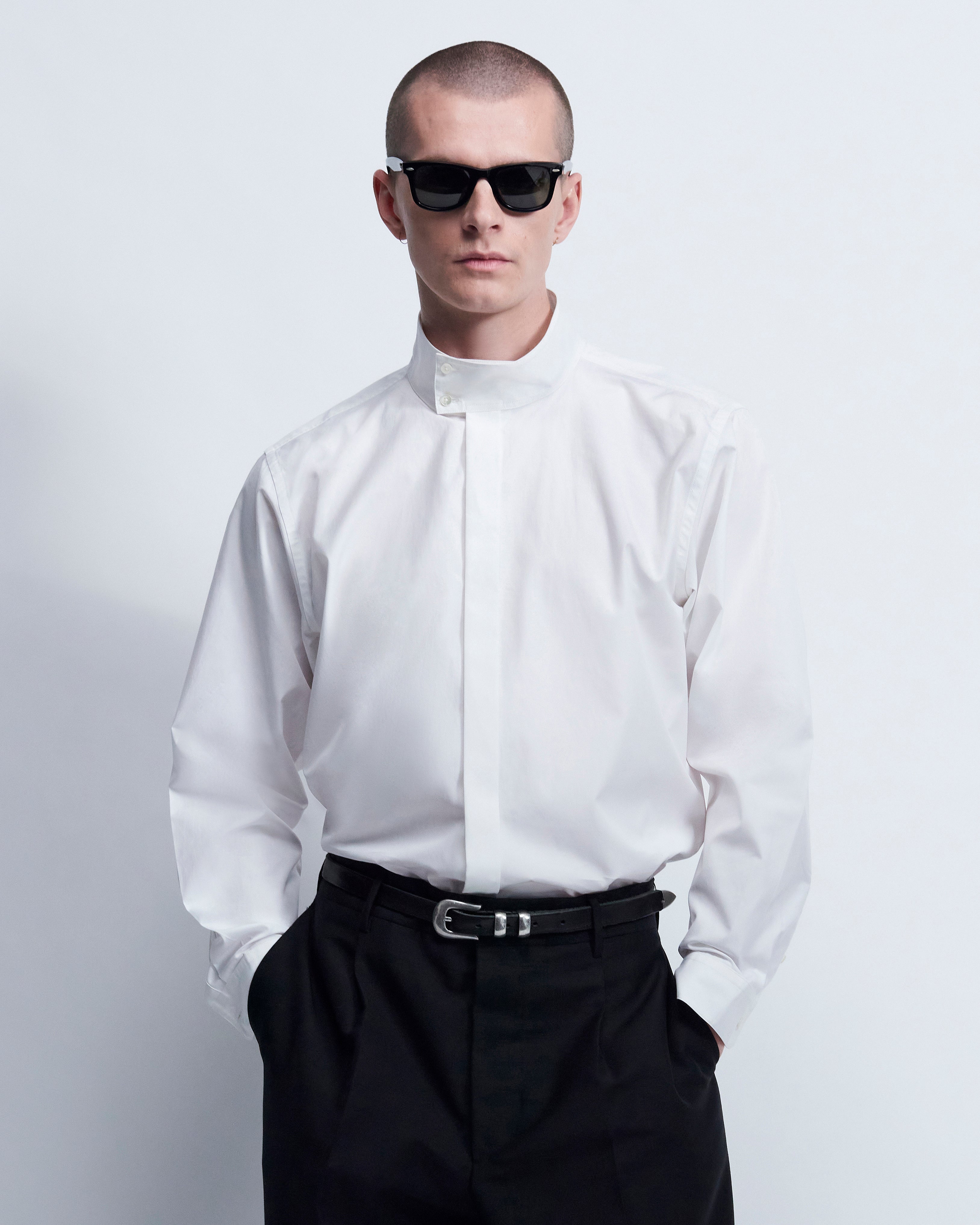 Harrington - Cotton Poplin in Optic White - view 2