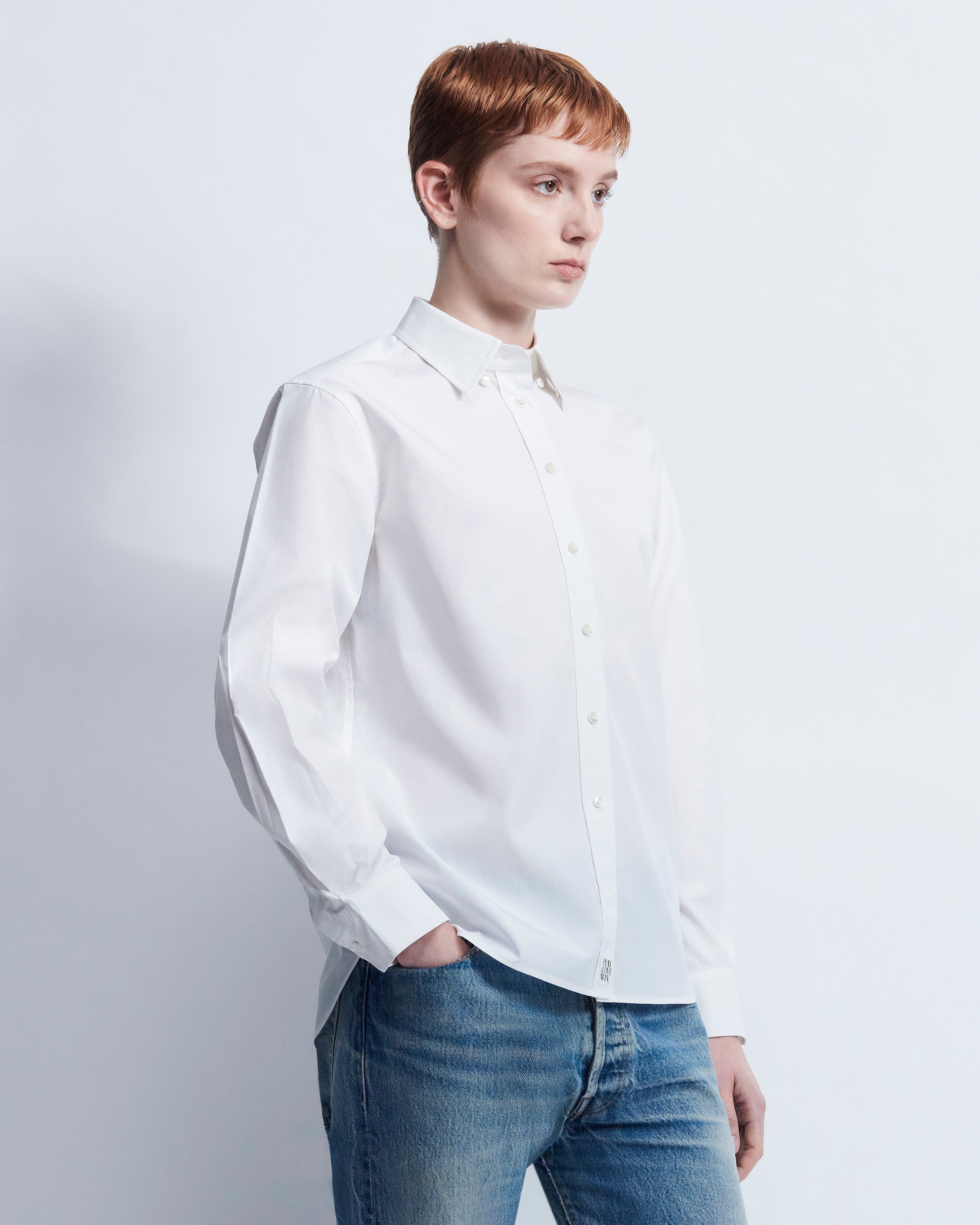Lillian - Cotton Poplin in Optic White - view 2