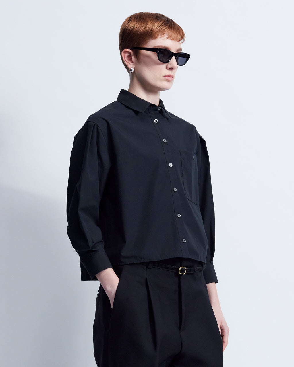 Linda - Breeze Technical Poplin in Black - view 2