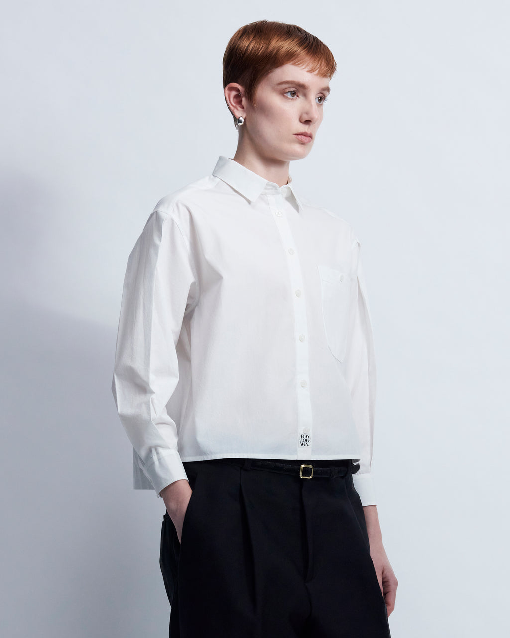 Linda - Breeze Technical Poplin in Porcelain White - view 2
