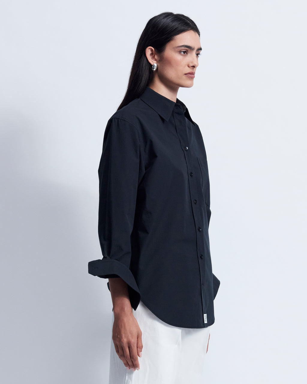 Maria - Breeze Technical Poplin in Black - view 2