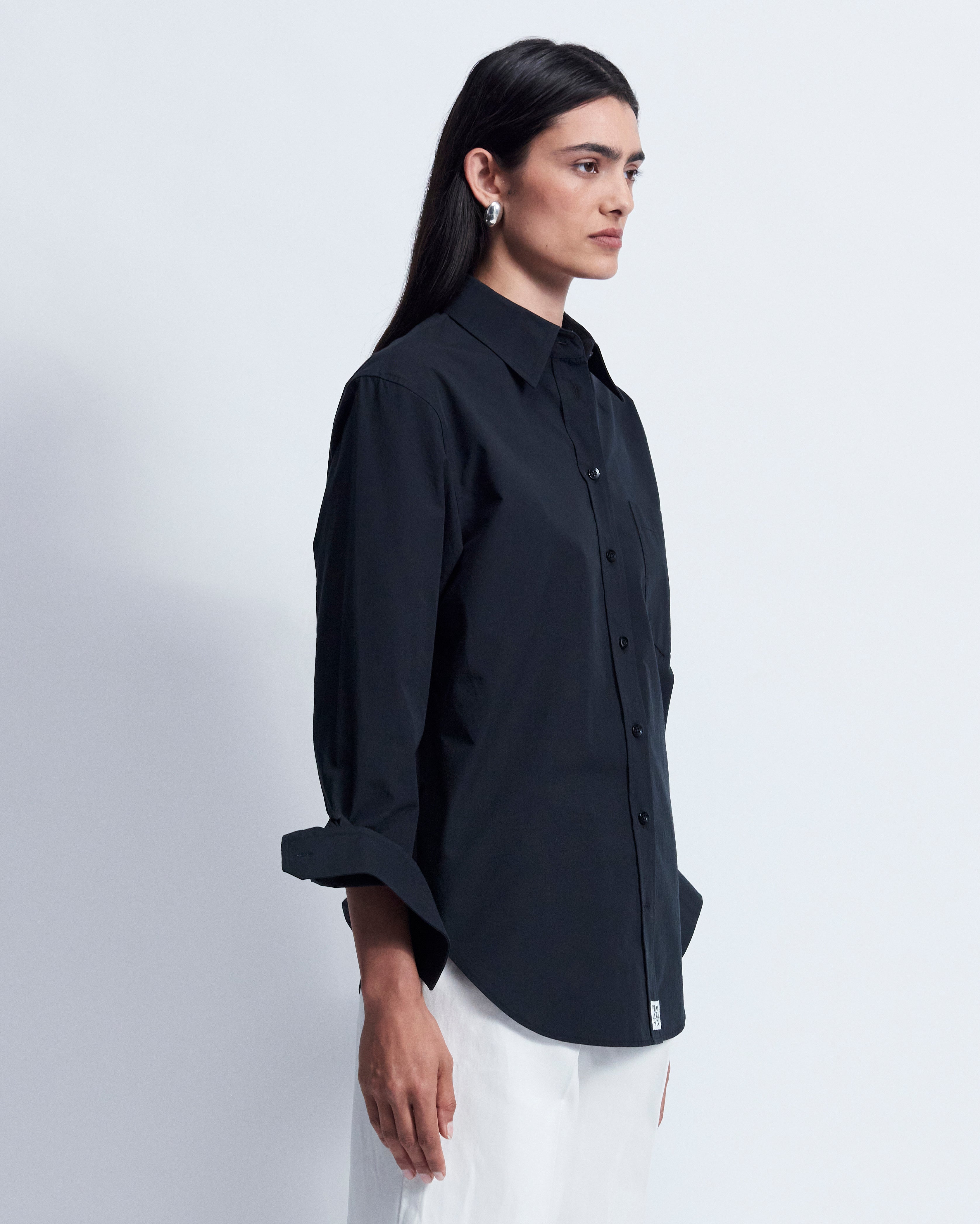 Maria - Breeze Technical Poplin in Black - view 2