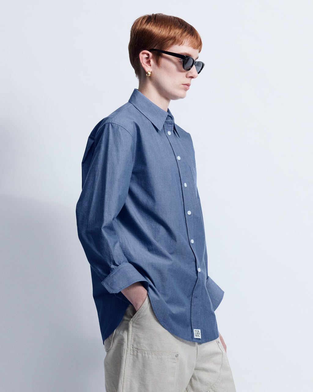 Maria - Breeze Technical Poplin in Chambray Blue - view 2