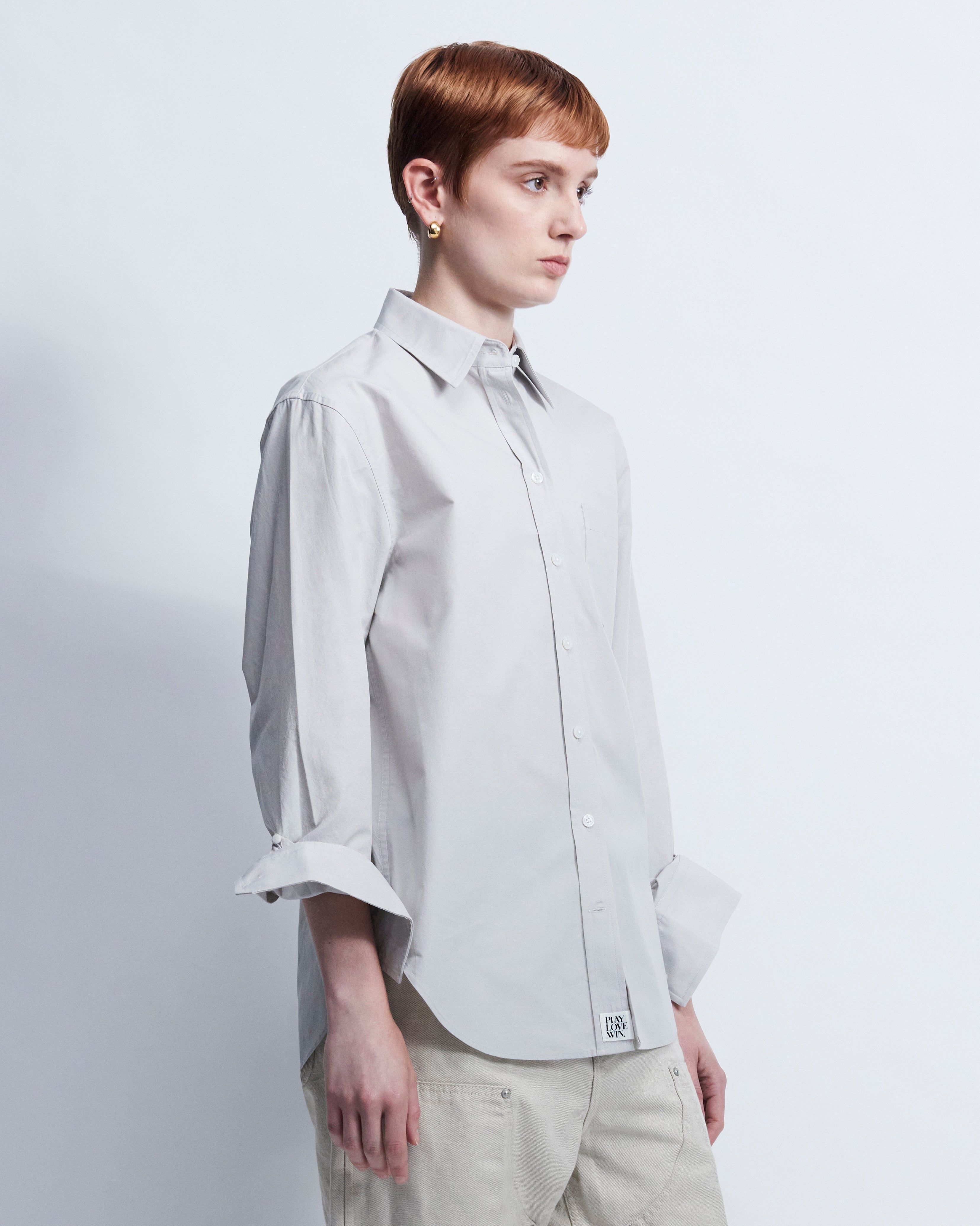 Maria - Breeze Technical Poplin in Fog Grey - view 2