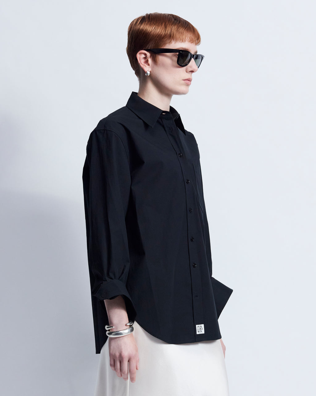 Maria - Cotton Broadcloth in Black - view 2