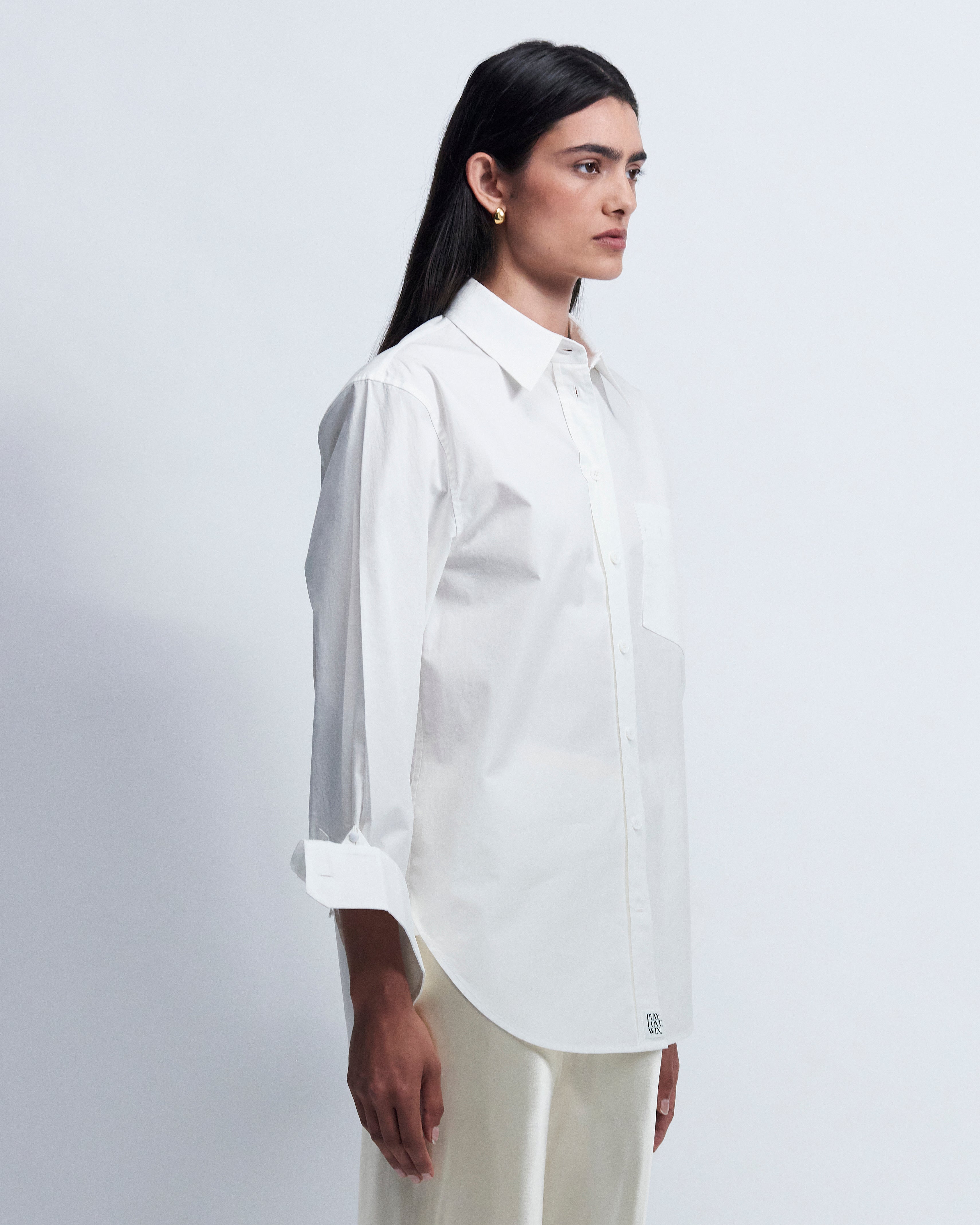 Maria - Cotton Broadcloth in Eggshell White - view 2