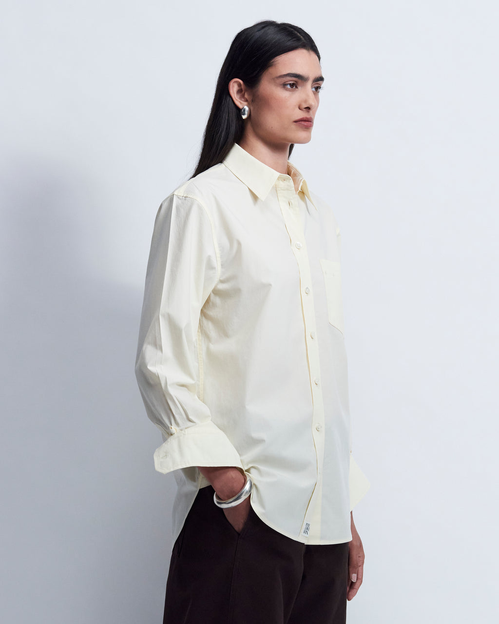 Maria - Tencel in Pale yellow - view 2