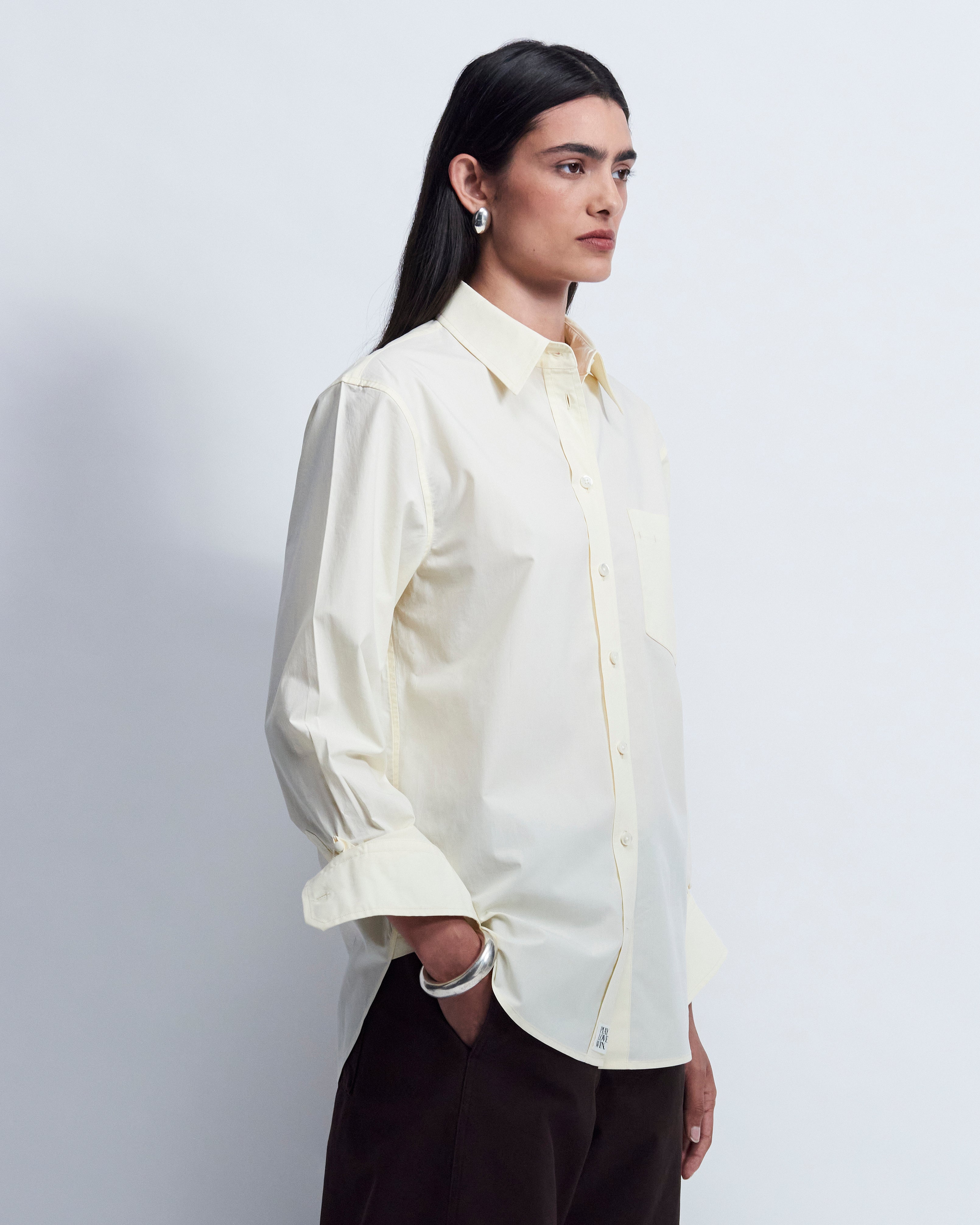 Maria - Tencel in Pale yellow - view 2