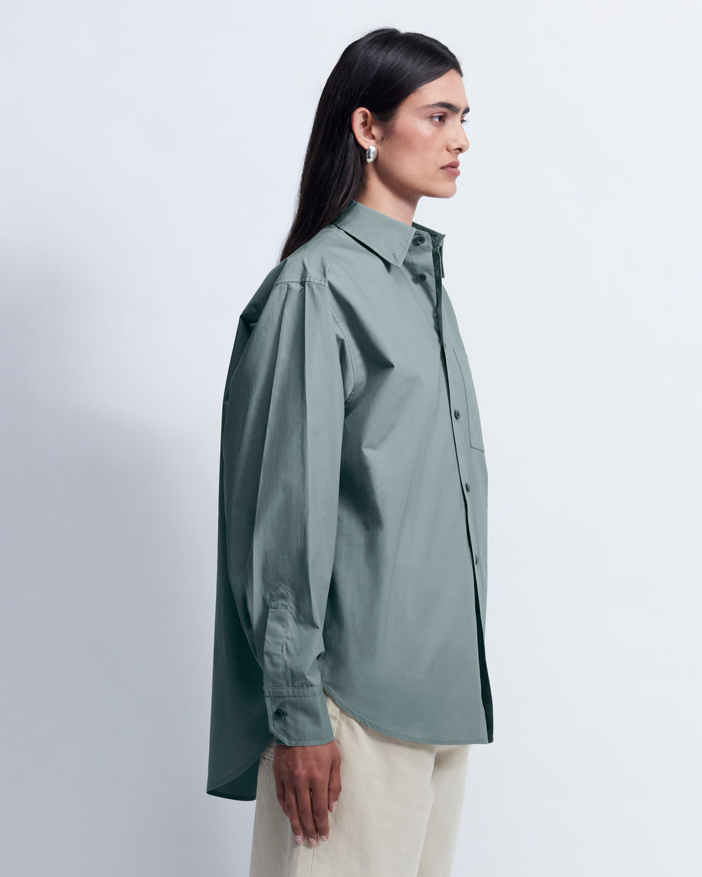 Ruba - Cotton Broadcloth in Sage Green - view 2