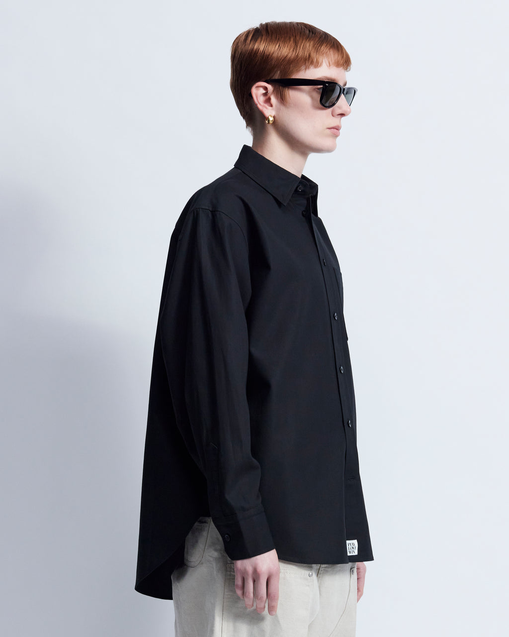 Ruba - High Twist Gabardine in Black - view 2