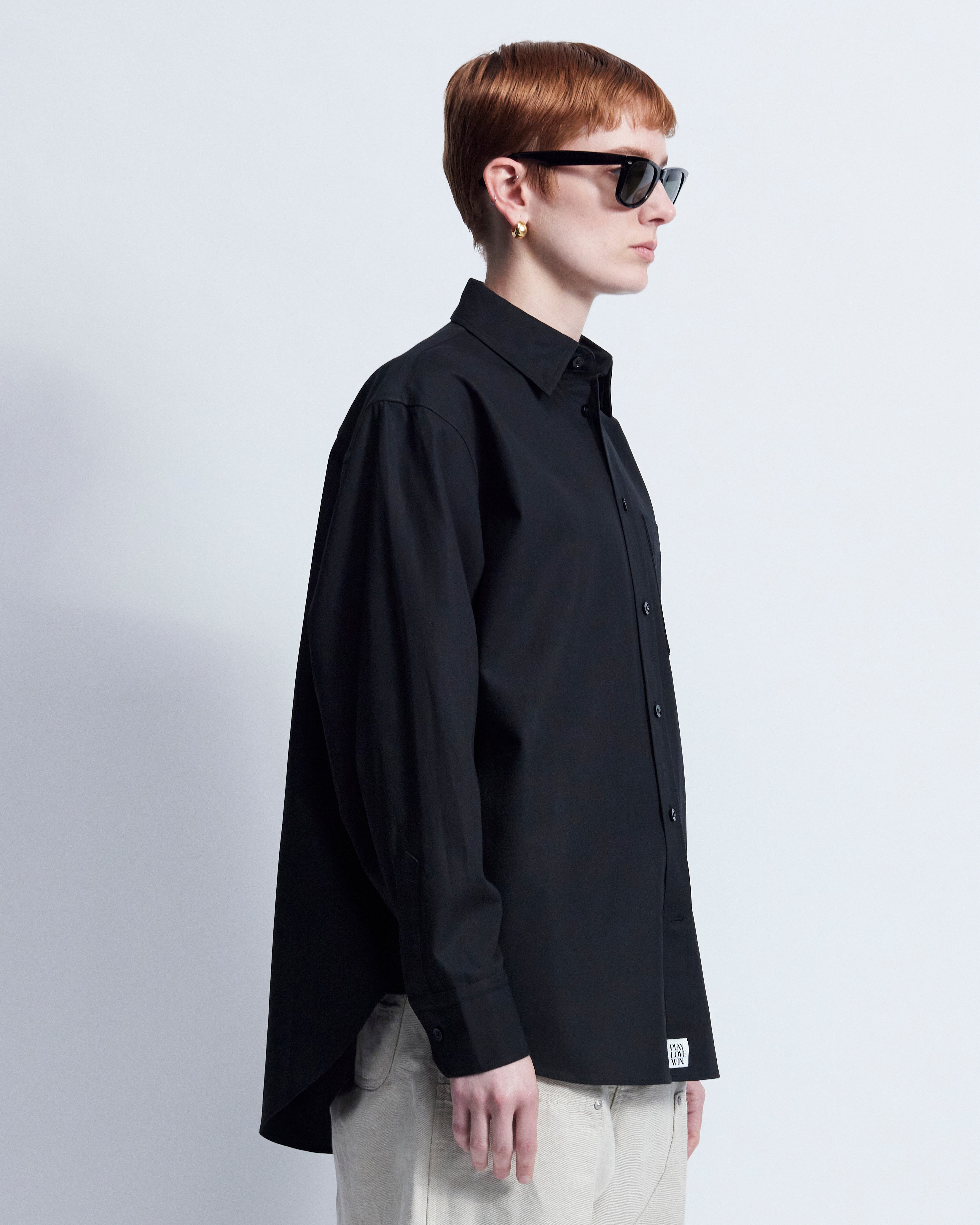 Ruba - High Twist Gabardine in Black - view 2