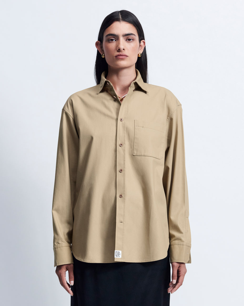 Ruba - High Twist Gabardine in Tan - view 2