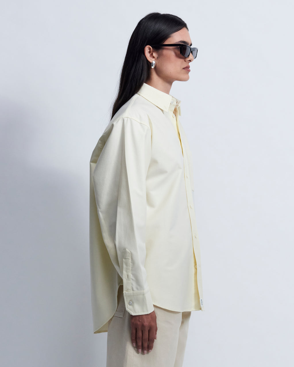 Ruba - High Twist Oxford in Butter Yellow - view 2