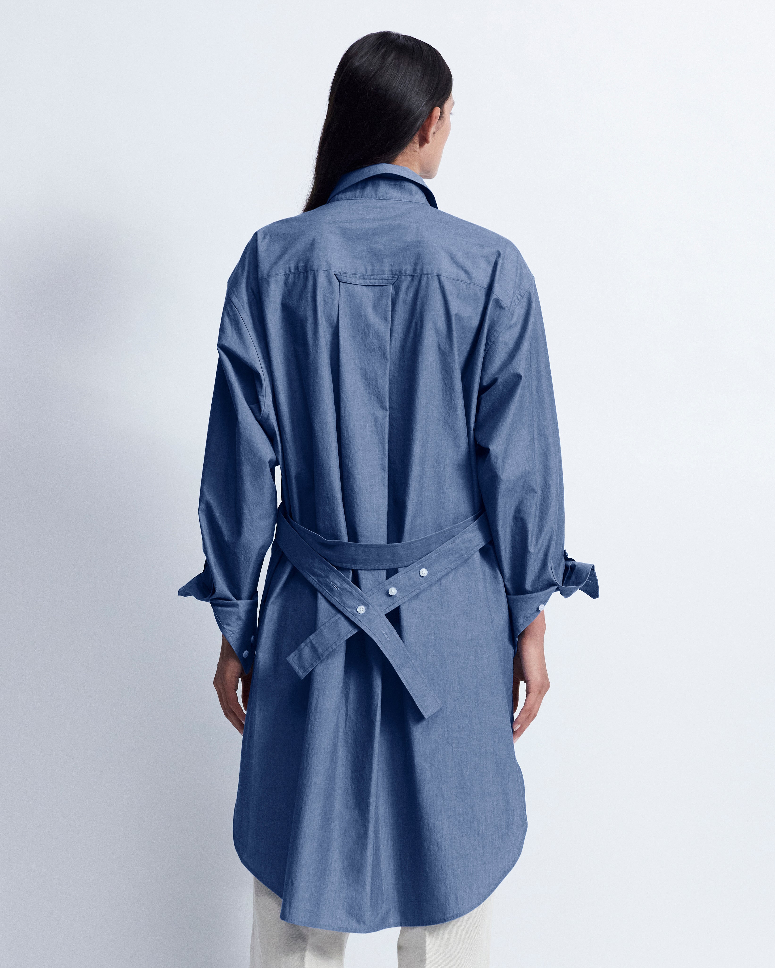 Alex - Breeze Technical Poplin in Chambray Blue - view 3