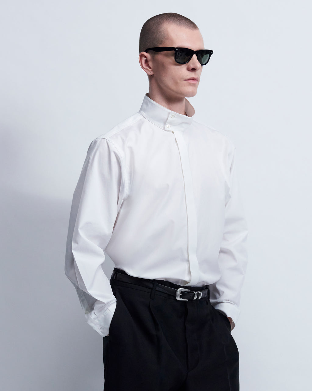 Harrington - Cotton Poplin in Optic White - view 3