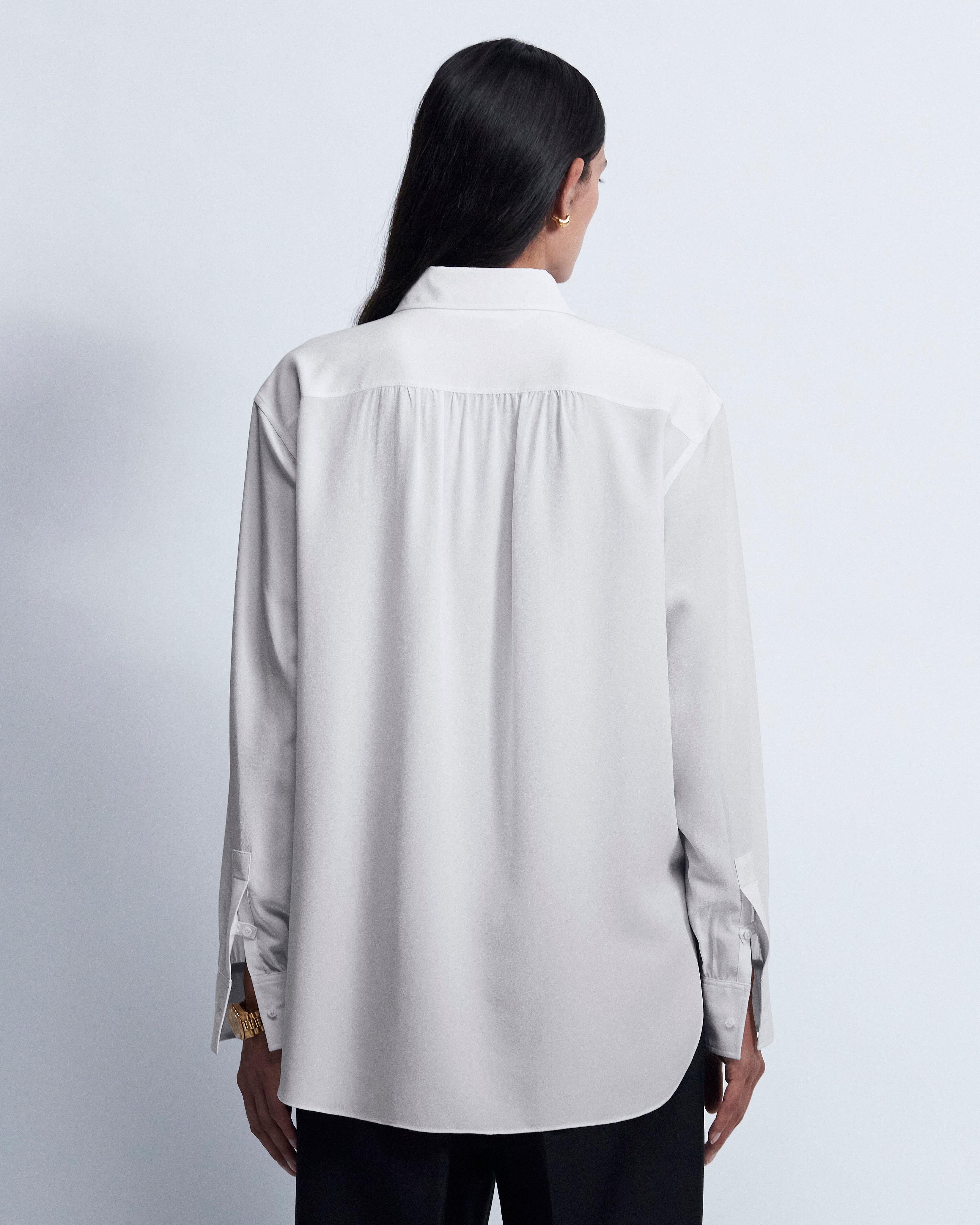 Justine - Silk Habotai in Ivory - view 3