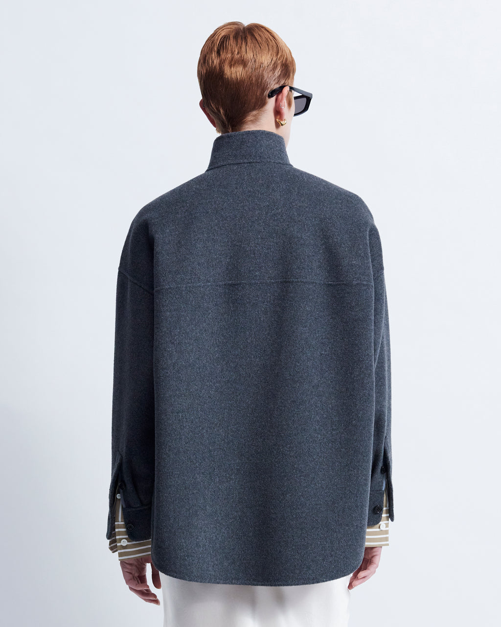 Miriam - Double Face Cashmere Blend in Storm Grey - view 3