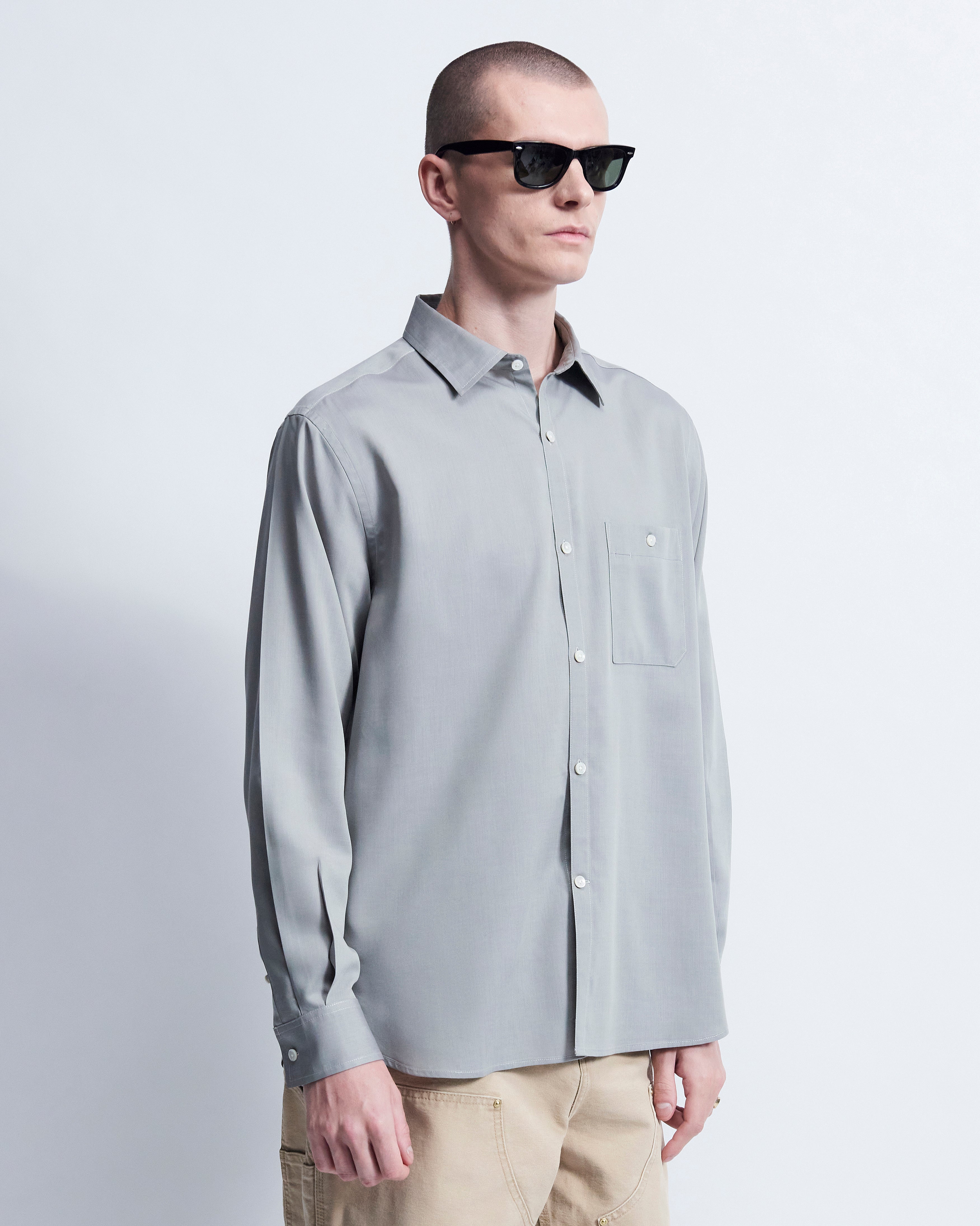 Walter - Tencel in Platinum Grey - view 3